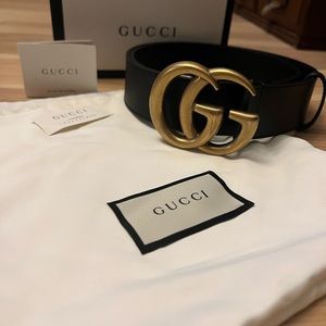 Gucci Marmont double G belt 80/32